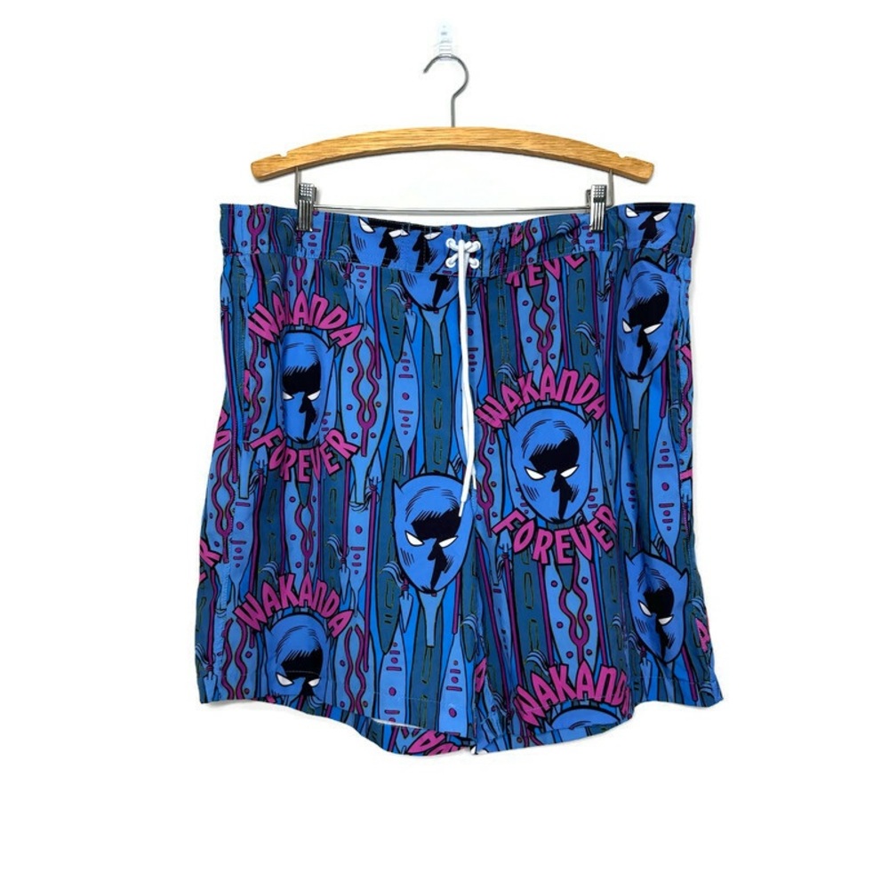 Marvel Black Panther Men’s Swim Trunks Size 3XL